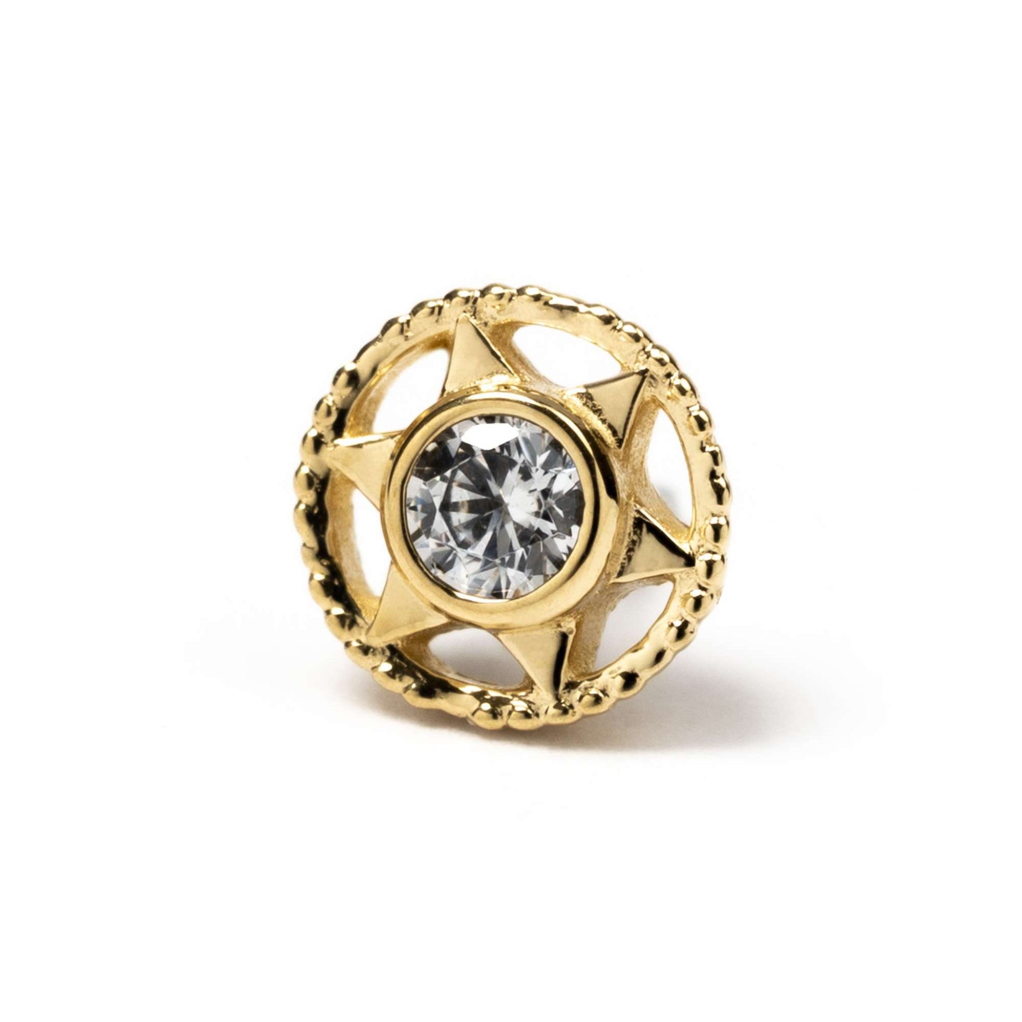 Anatometal Vice CZ Yellow Gold