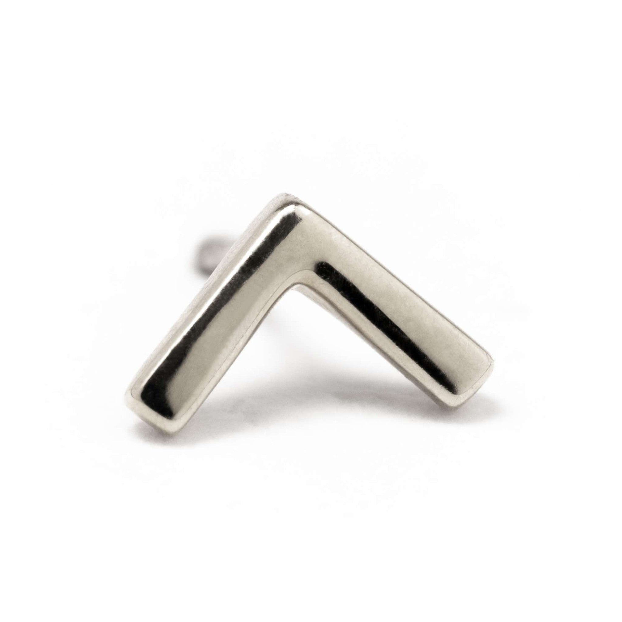 BVLA Flat V White Gold
