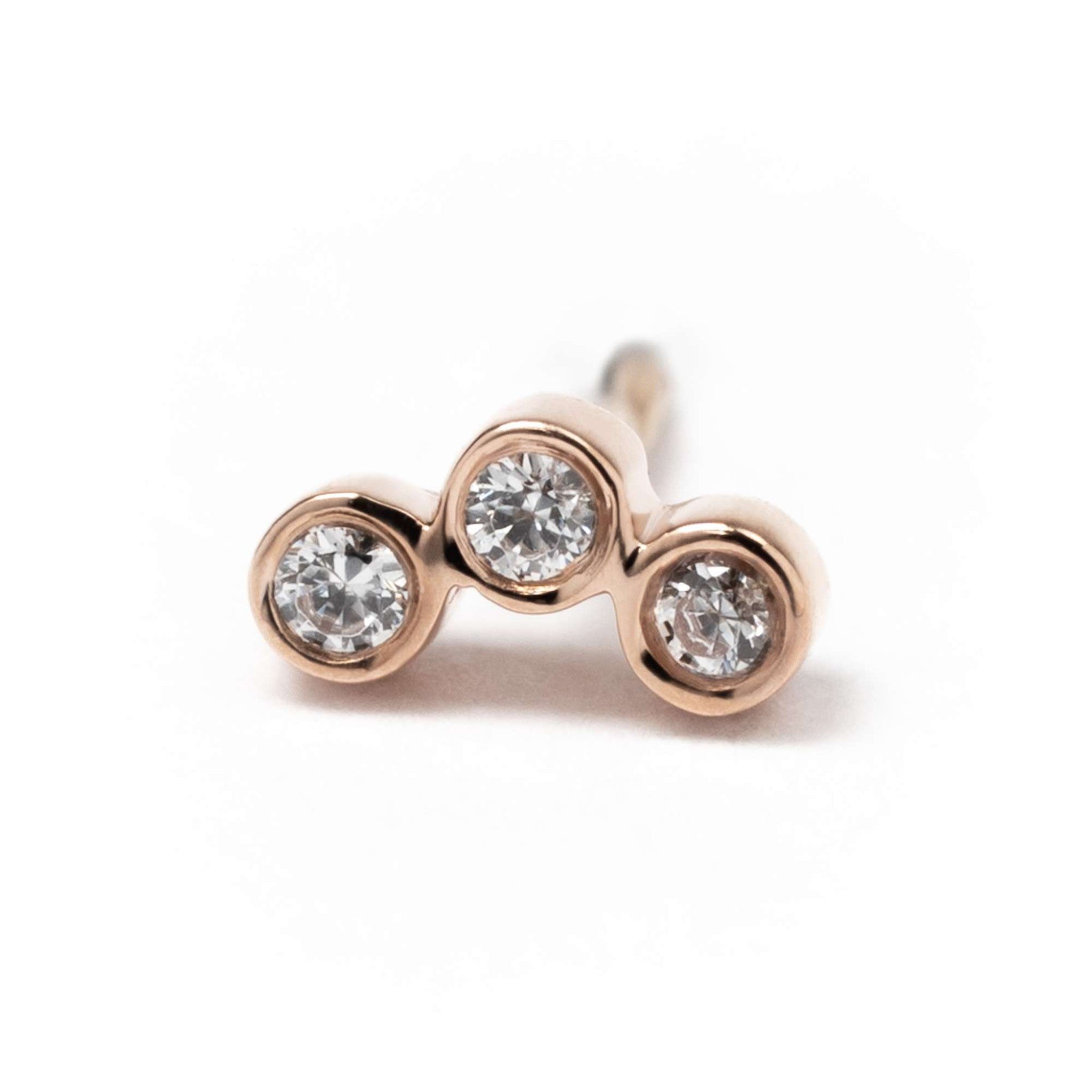BVLA Curved Cluster Rosé Gold
