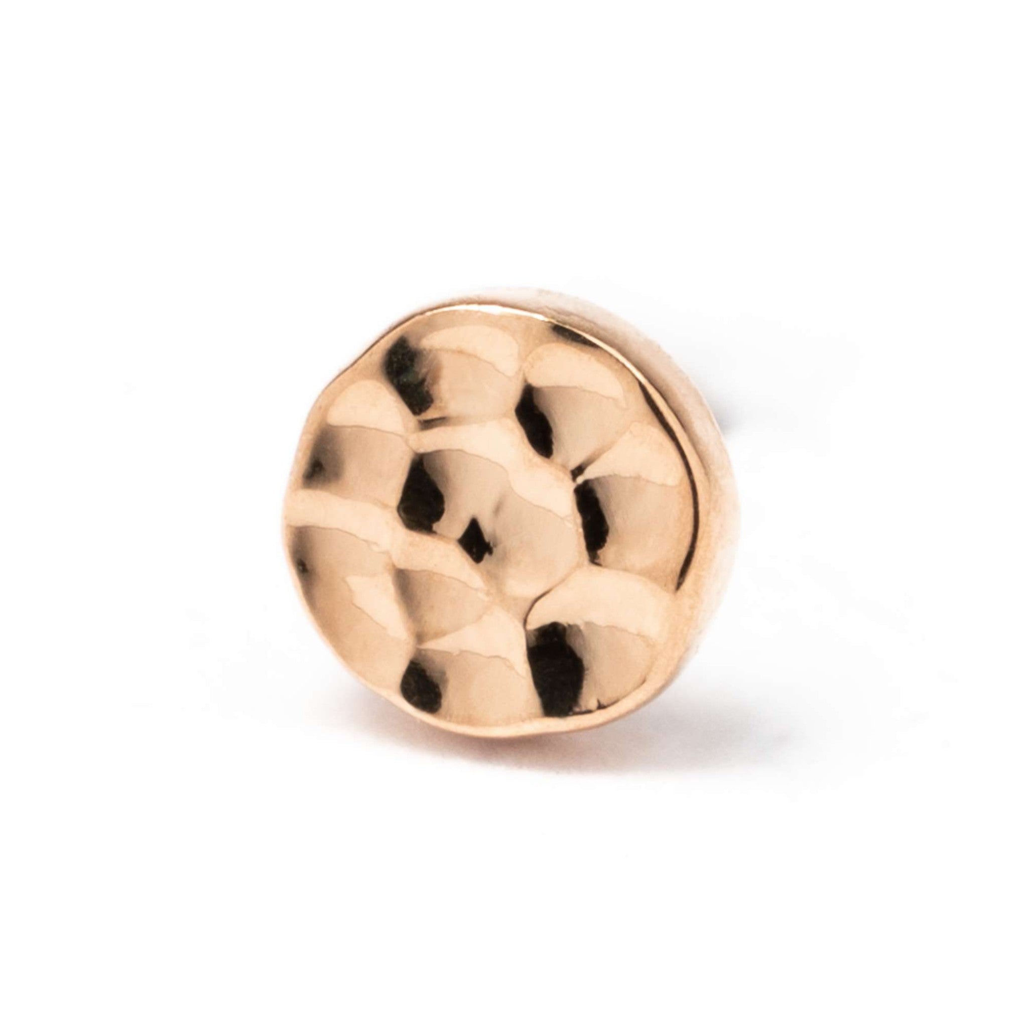 Junipurr Hammered Disk Rosé Gold