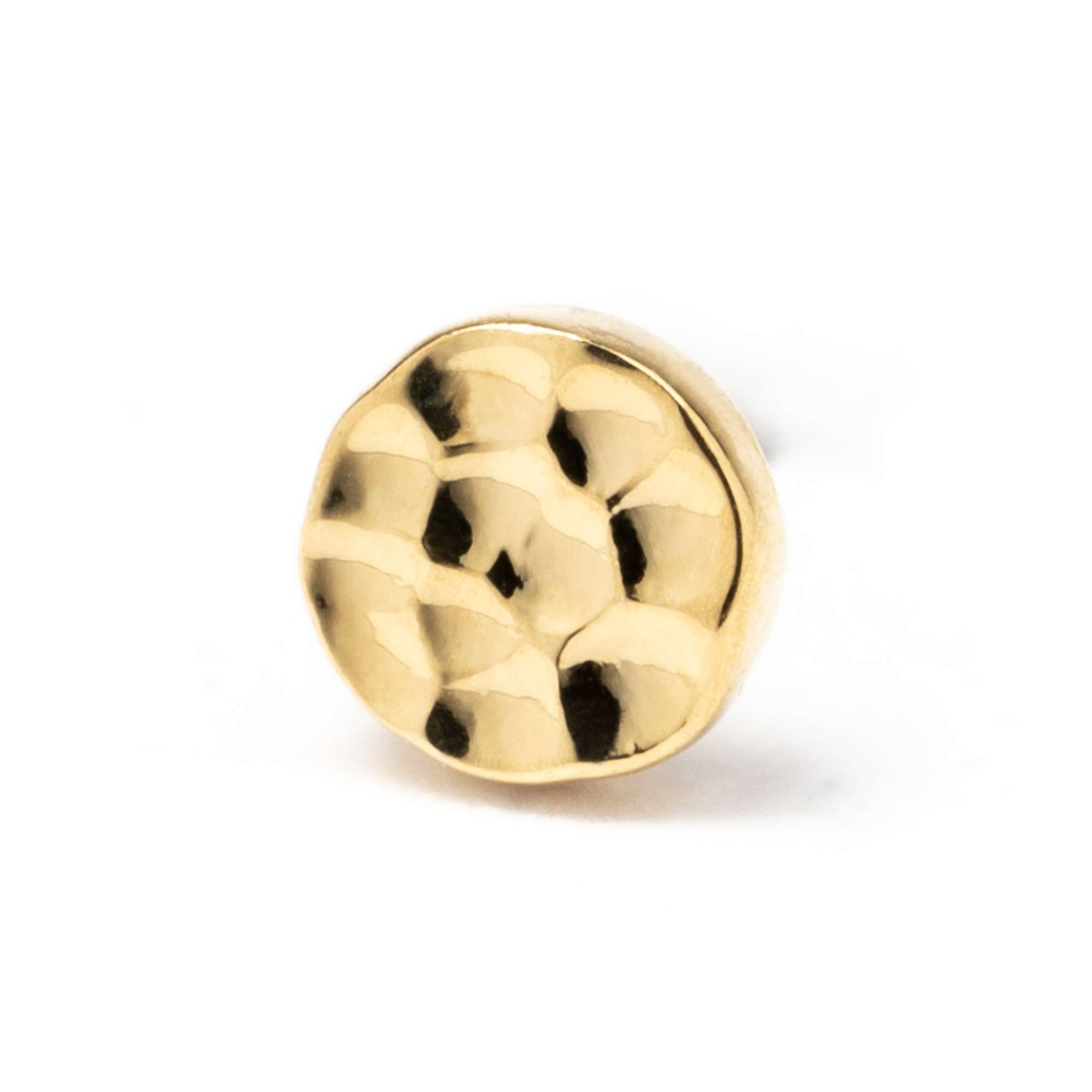 Junipurr Hammered Disk Yellow Gold