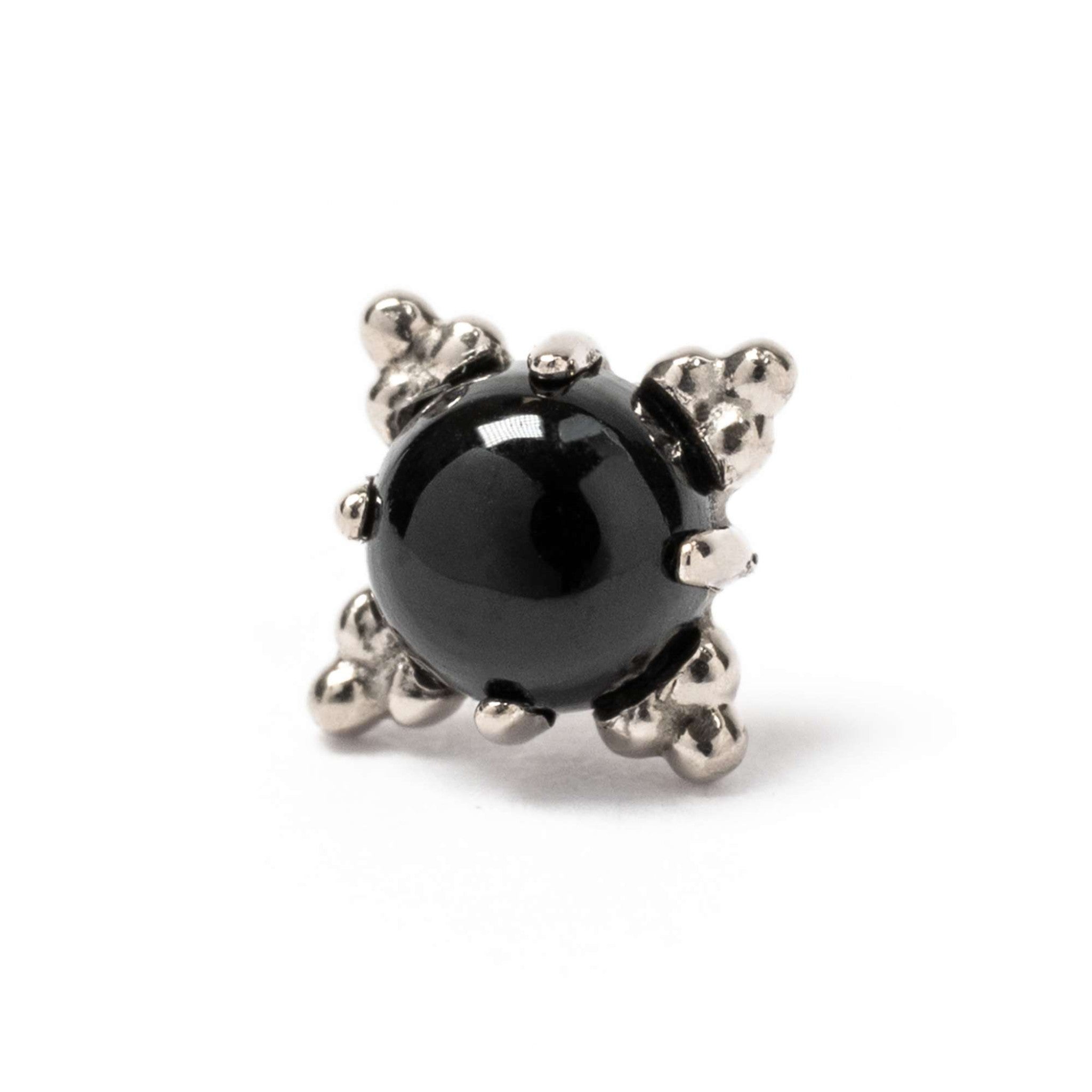 Anatometal Zia Cabochon White Gold Onyx