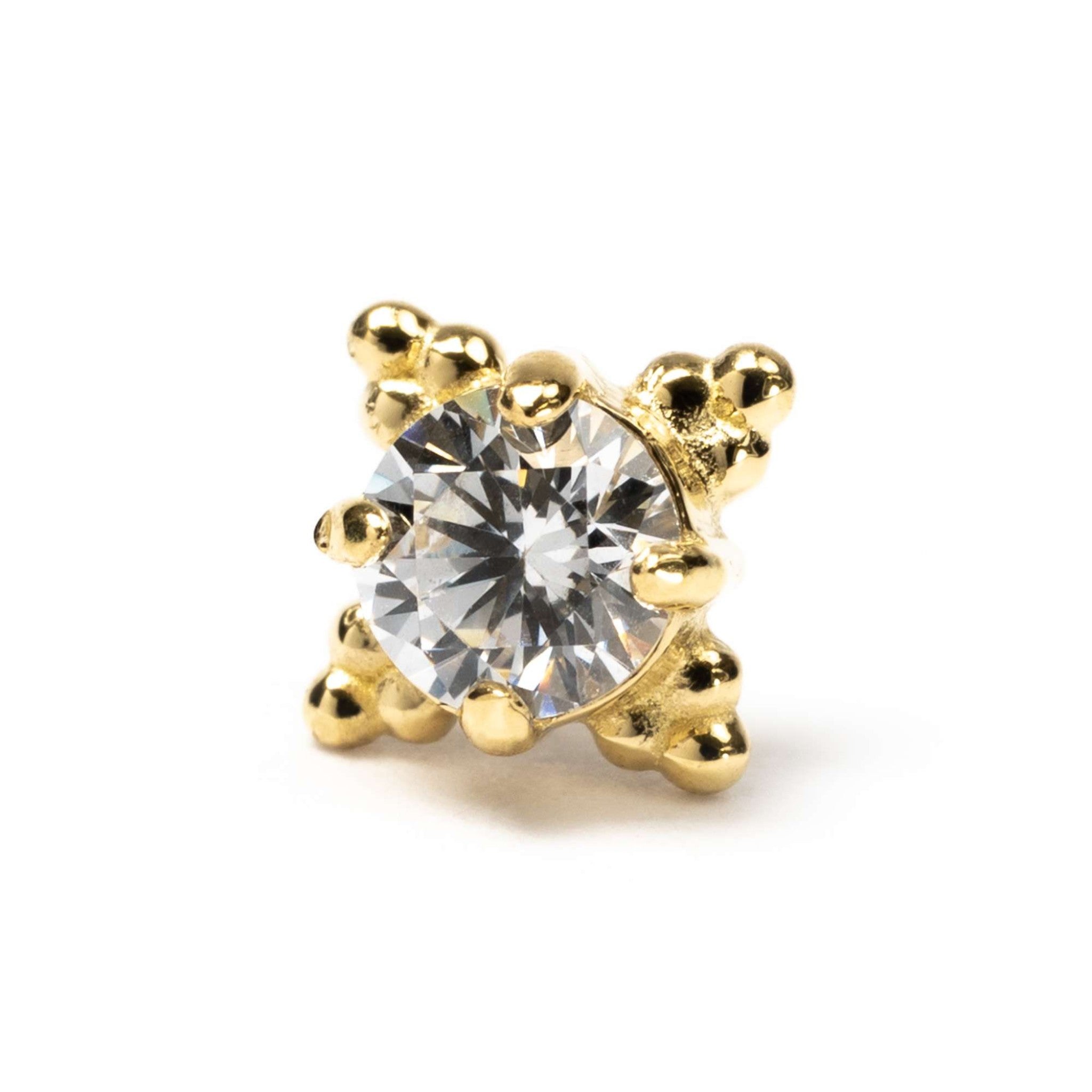 Anatometal Zia Faceted Yellow Gold