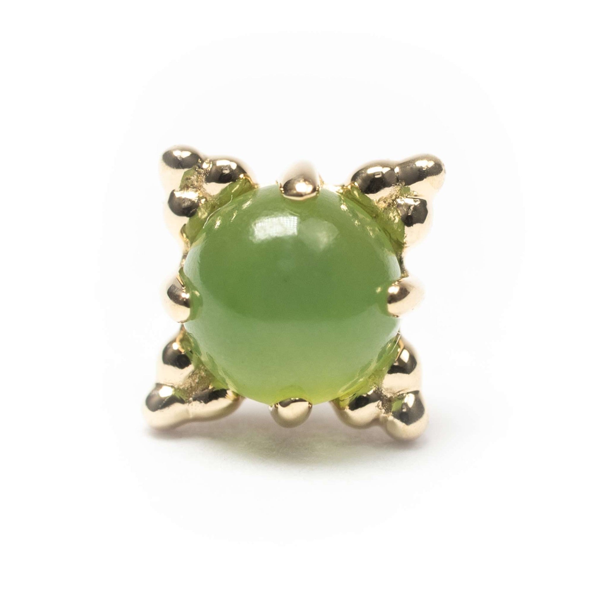 Anatometal Zia Cabochon Yellow Gold Jade