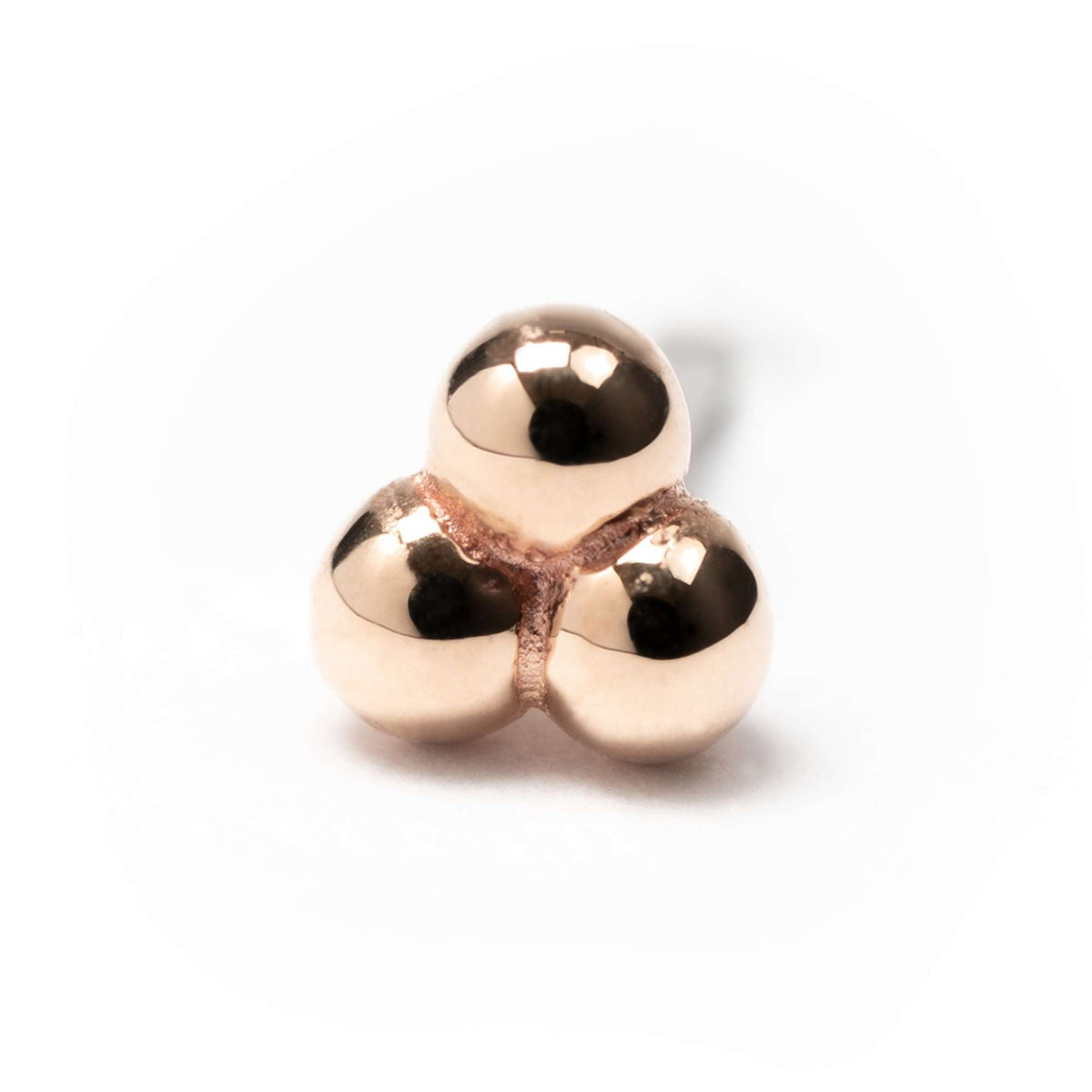 Buddha 3 Bead Cluster Rosé Gold