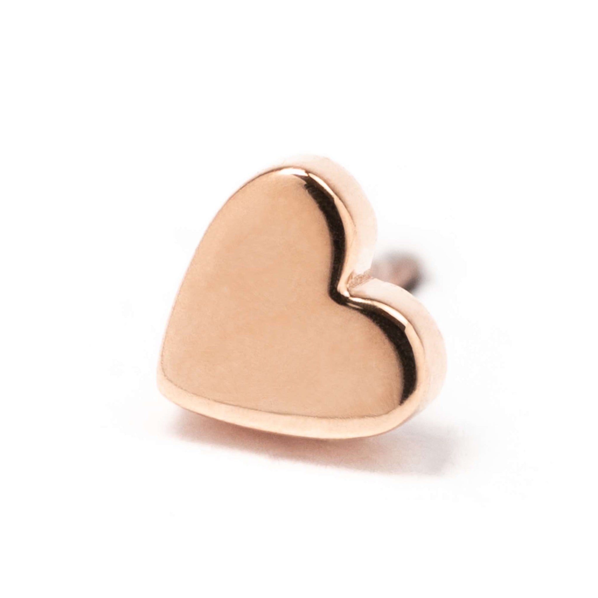 BVLA Flat Heart Rose Gold