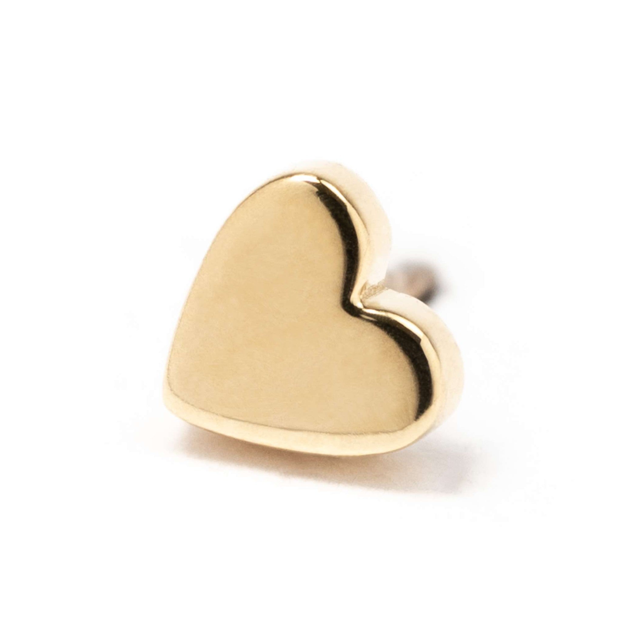BVLA Flat Heart Yellow Gold