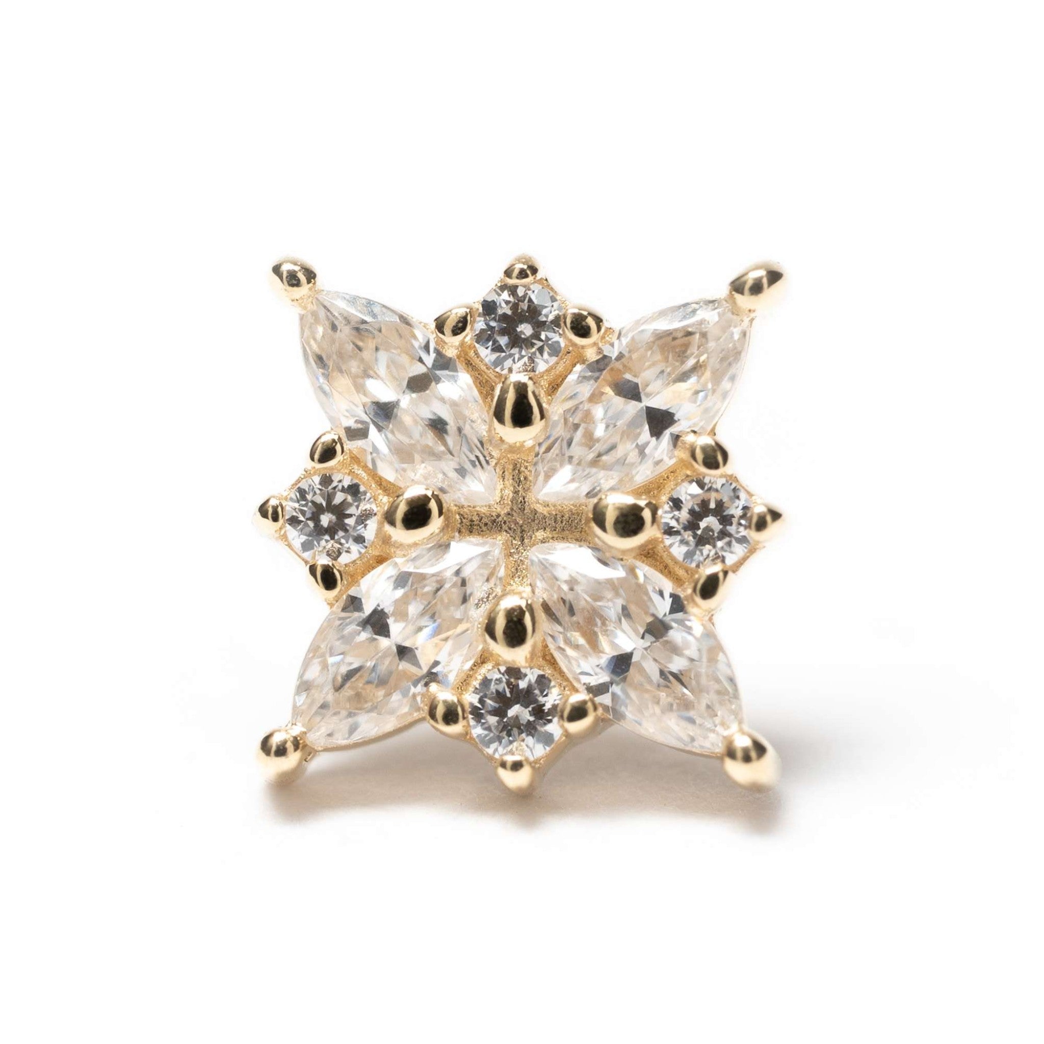 XQ Marquise Cluster Yellow Gold