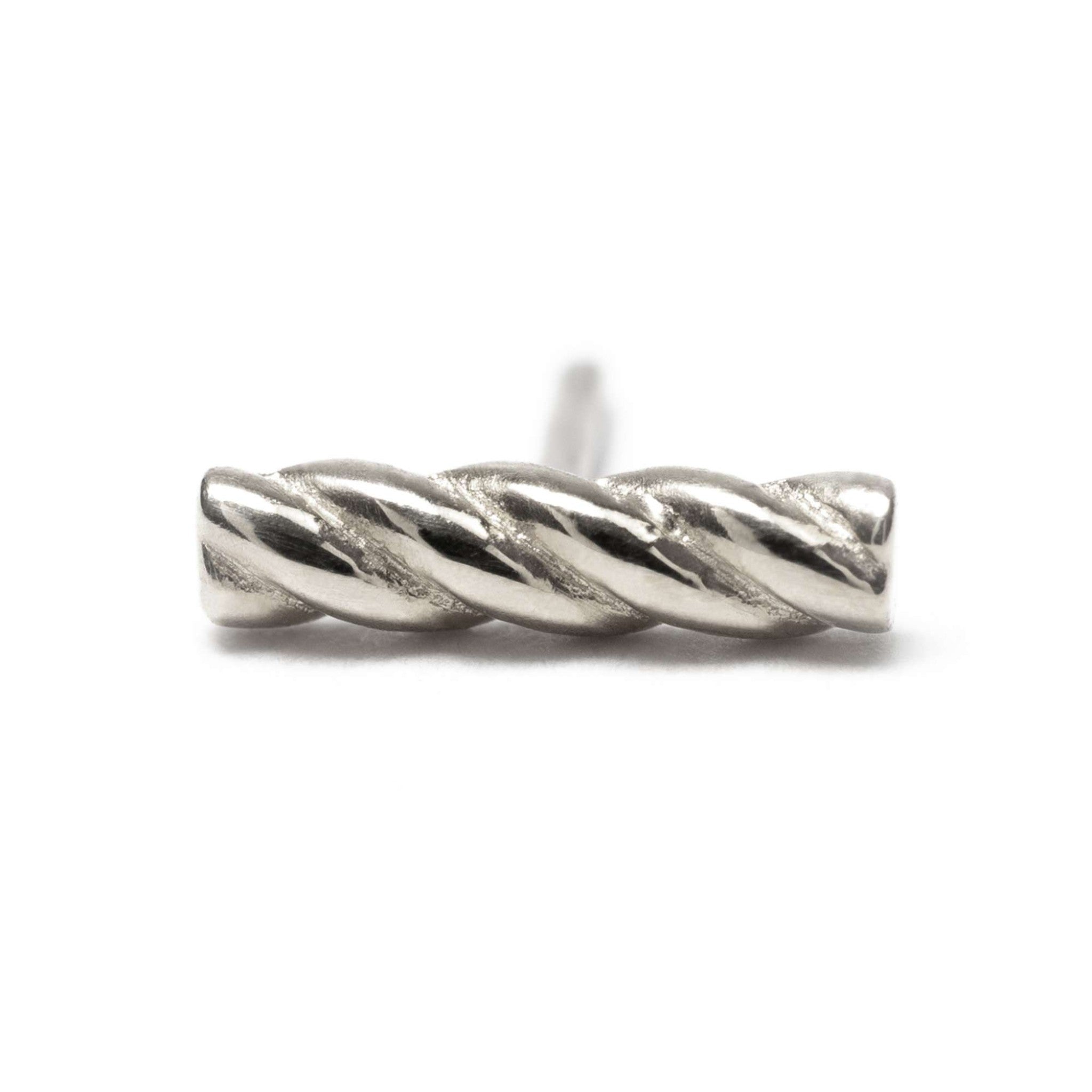 Mushroom Twirly White Gold