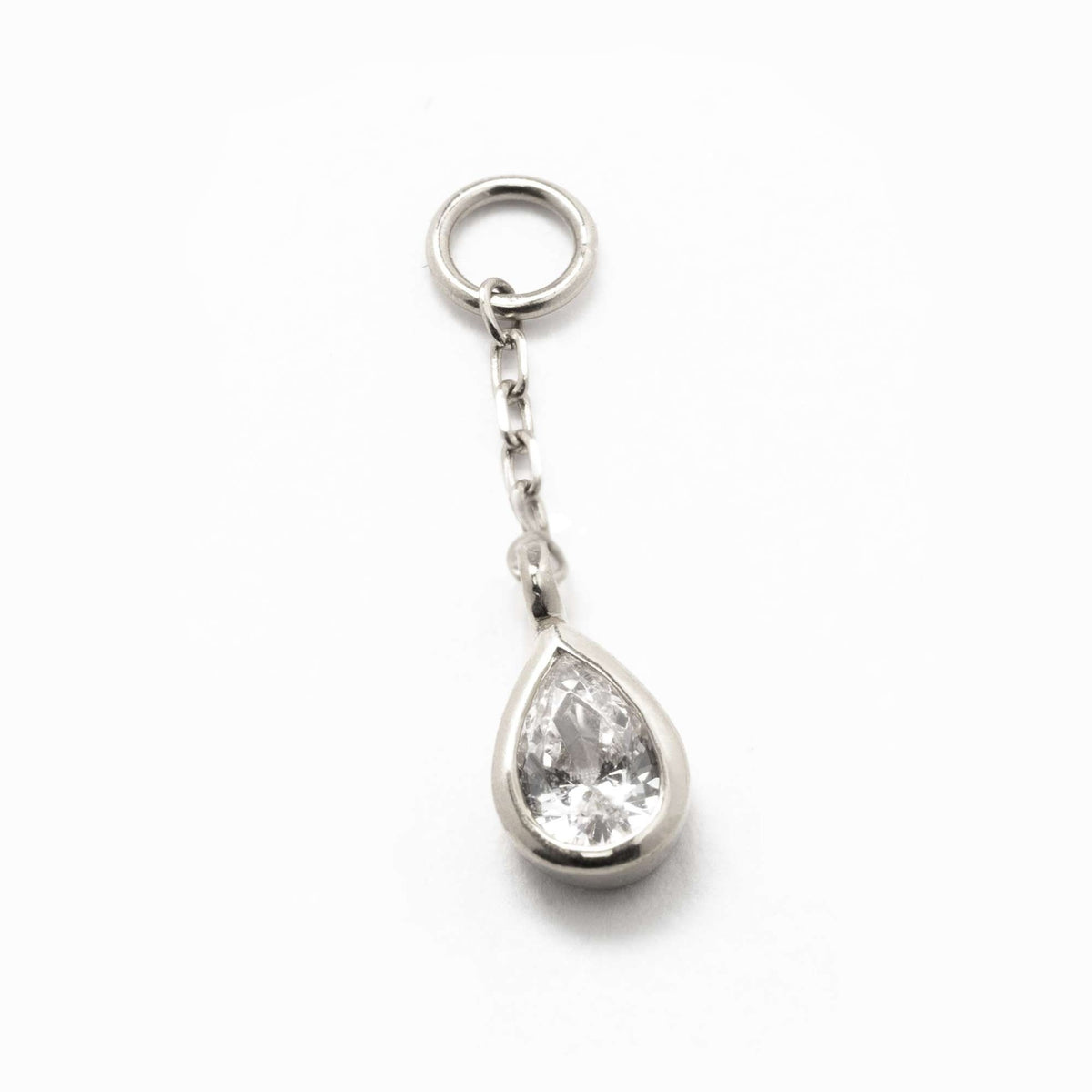 Buddha Concorde Teardrop Chain White Gold